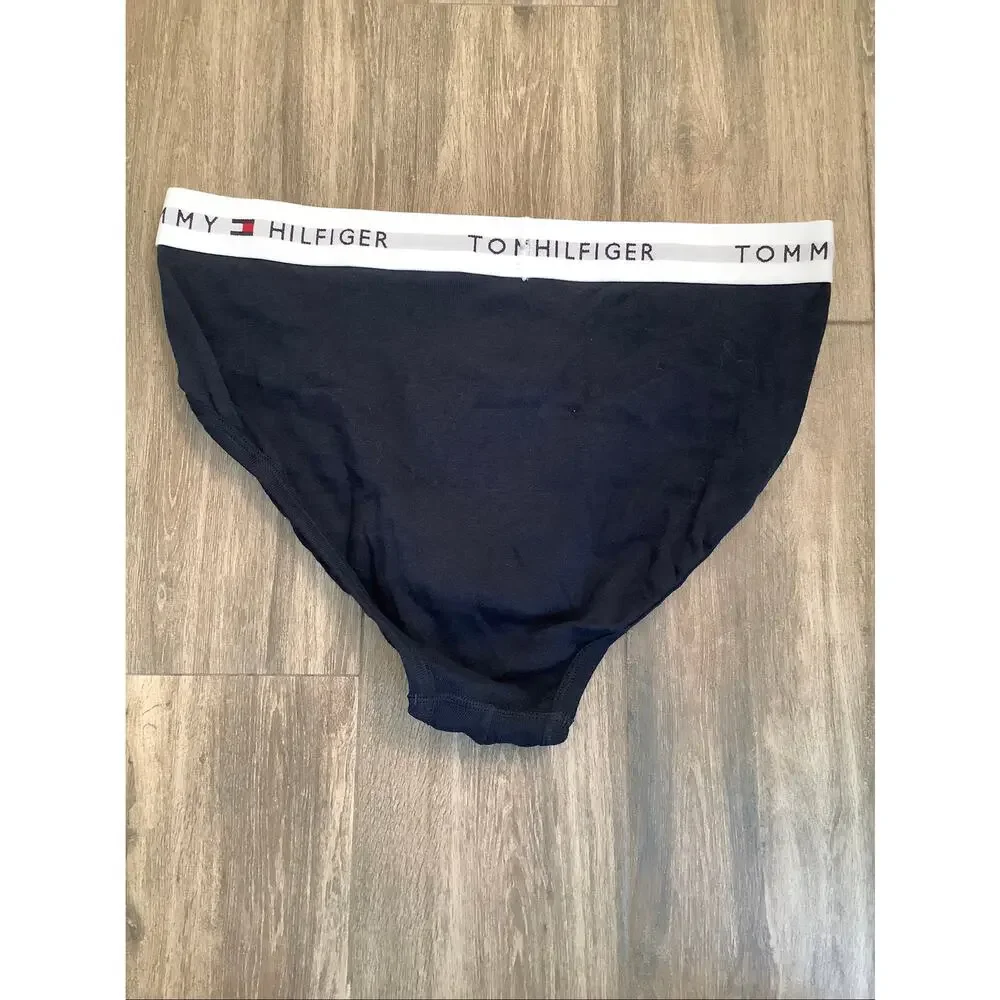 Tommy Hilfiger Men's L Blue Gray 4 Pack Cotton Classics Briefs Underwear V4-8